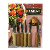 چنگال خرما و زیتون خوری دسته چوبی همنت HAMENT بسته 6 عددی