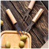 چنگال خرما و زیتون خوری دسته چوبی همنت HAMENT بسته 6 عددی