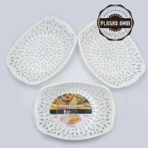 سبد نان باران پلاستیک بسته 3 عددی بزرگ