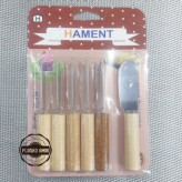 فروش کارد کره و پنیر دسته چوبی 6 عددی