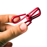 گیره رنگی لباس فلزی روکش دار بسته 12 عددی