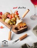 چنگال خرما و زیتون خوری دسته چوبی همنت HAMENT بسته 6 عددی