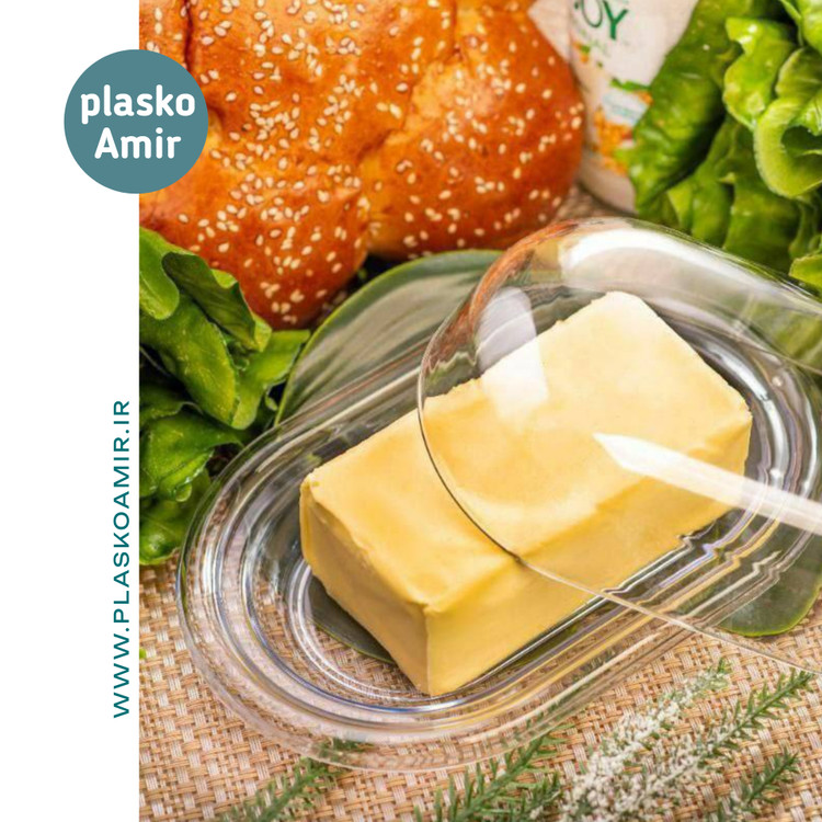 ظرف کره خوری شفاف درب دار DENZI دنزی