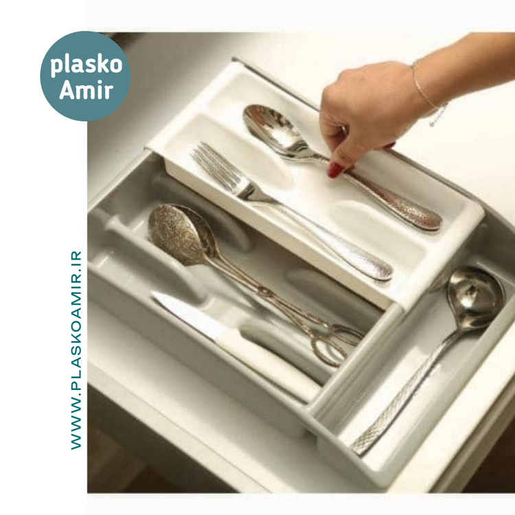 جا قاشقی دوبل باران پلاستیک