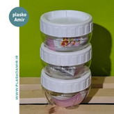 بانکه حبوبات آریسام M2 مجموعه 3عددی ظرفیت 50 میلی لیتر