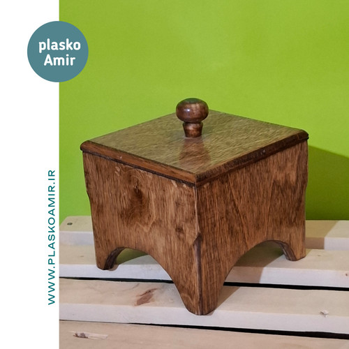 قندان پایه دار چوبی