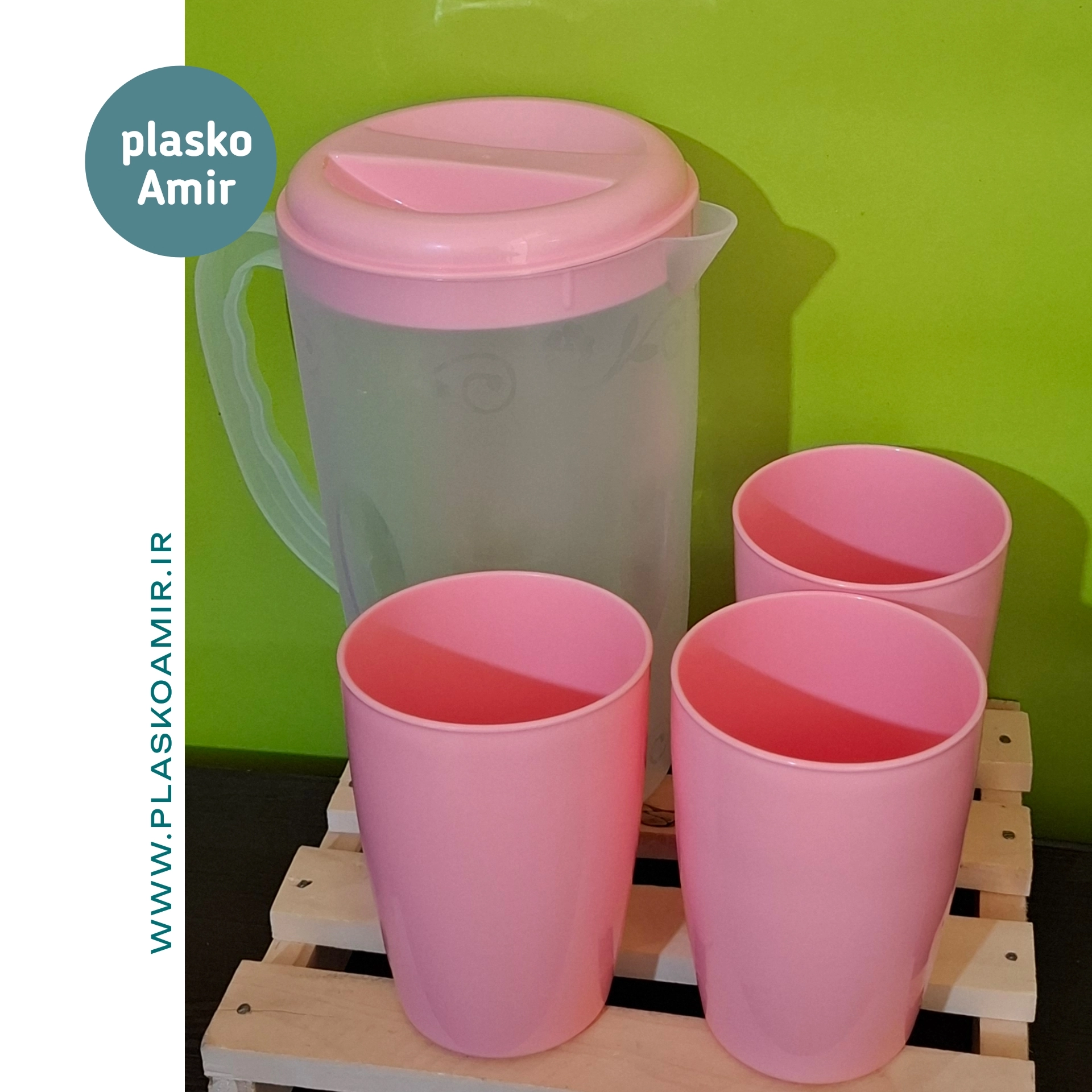پارچ و لیوان  گلرو اشکان - طوسی