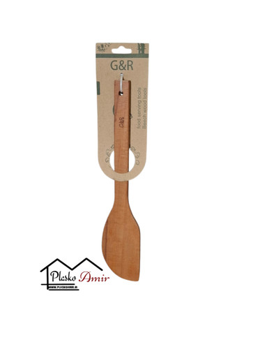 کفگیر چوبی سرکج G&R