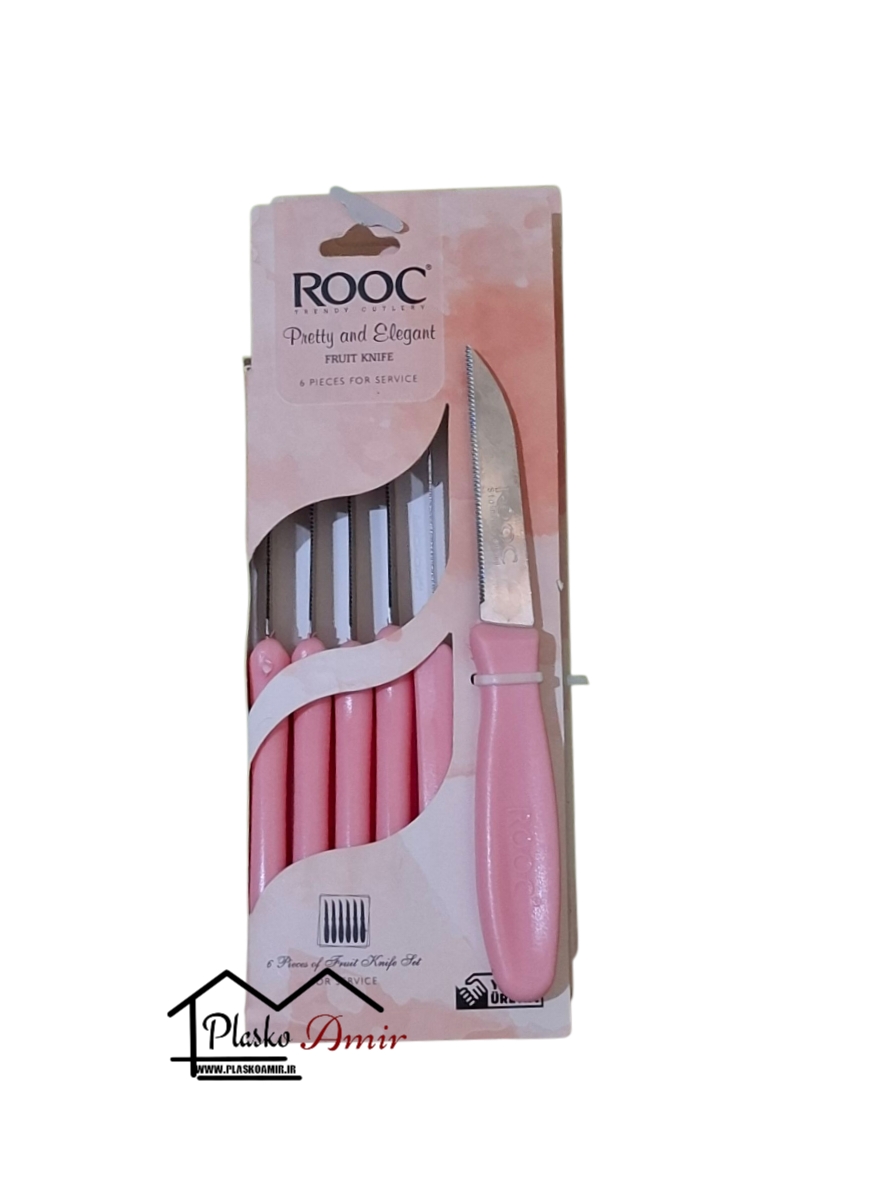 چاقو میوه خوری 6 عددی ROOC روک مدل الگانس