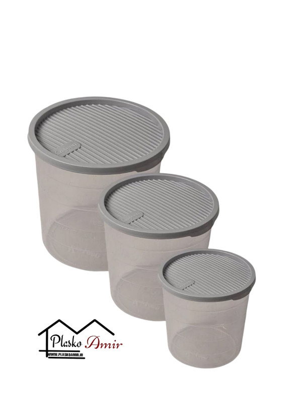 سرویس قوطی (ظرف) 3 عددی لاین کاجین