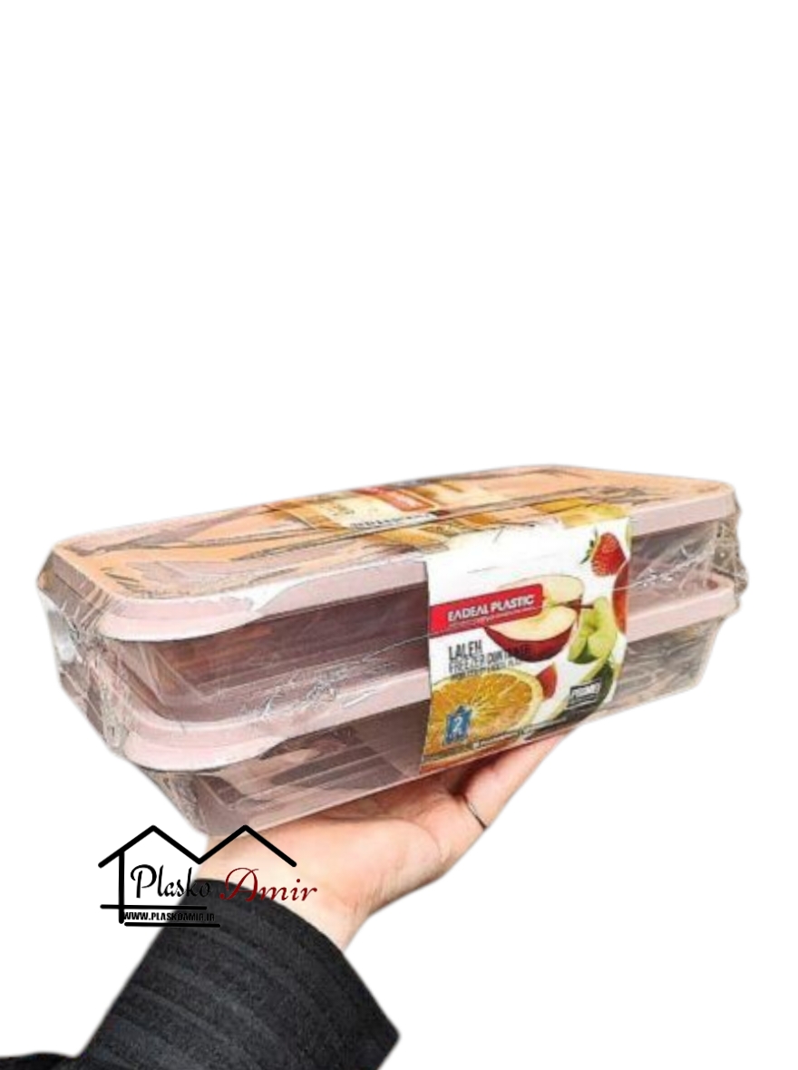 ظرف فریزری دوقلو جاگوشتی ایده ال