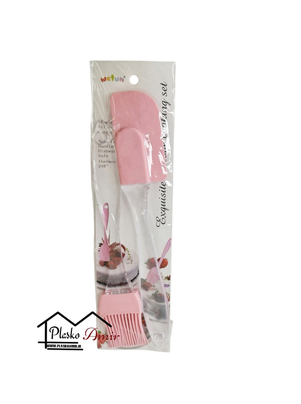 لیسک و فرچه کیک سیلیکونی  کوچیک 18 سانت