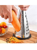 رنده مخروطی استیل دسته چوبی 3 تیغه