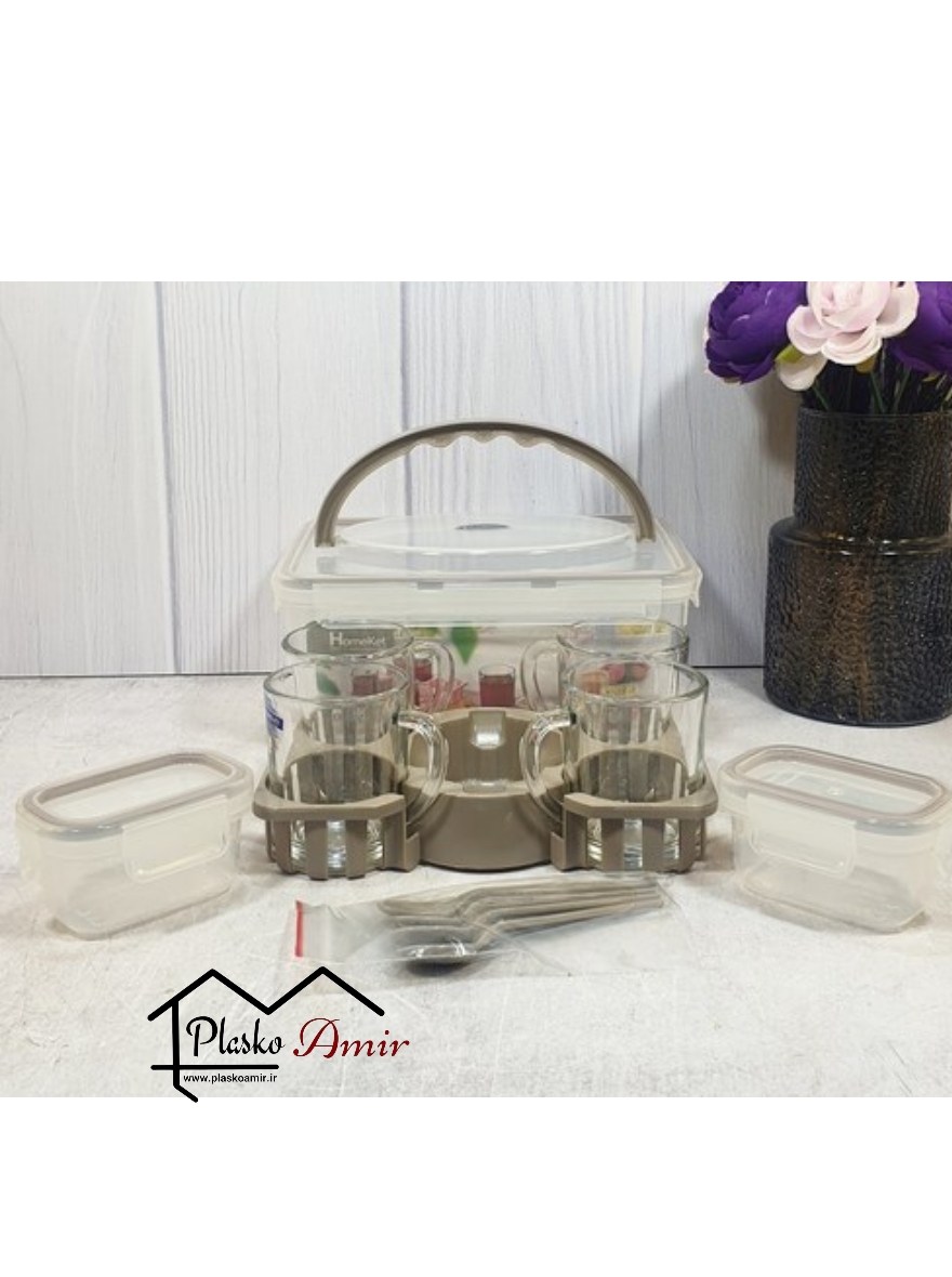 سرویس چای خوری دلنار 4 نفره هوم کت