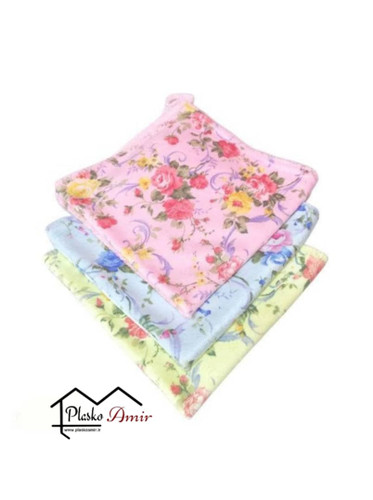 دستمال آشپزخانه تکی مدل حوله ای نانو گلدار  40 در 40