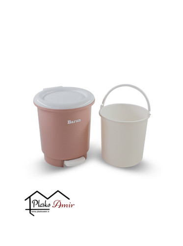سطل گرد پدالی کوچک باران پلاستیک
