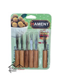 چنگال خرما و زیتون خوری دسته چوبی همنت HAMENT بسته 6 عددی