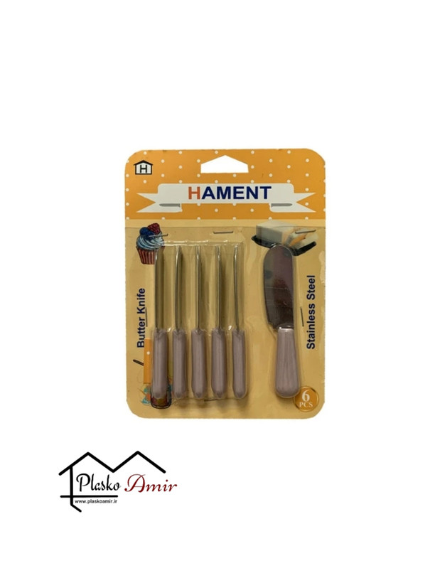 کارد کره خوری استیل 6 عددی HAMENT