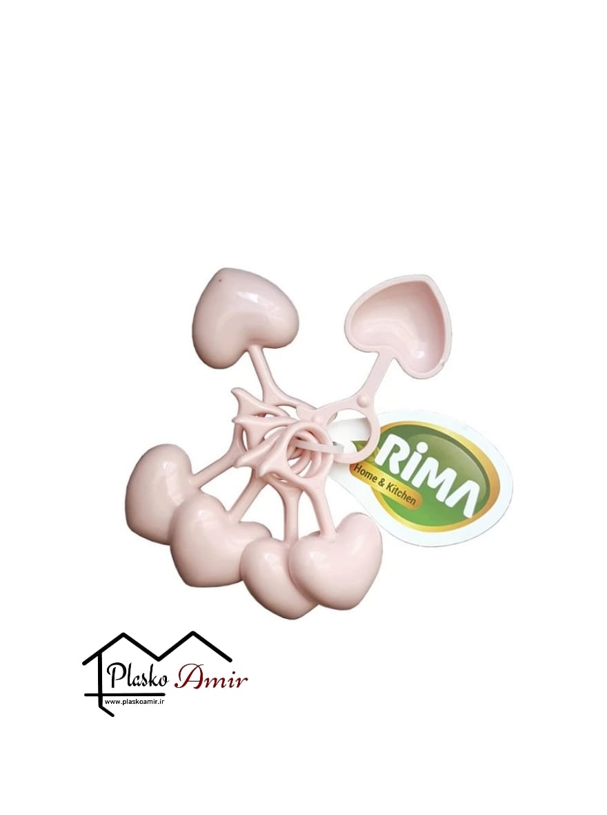 پیمانه ادویه ریما طرح قلب بسته 6 عددی