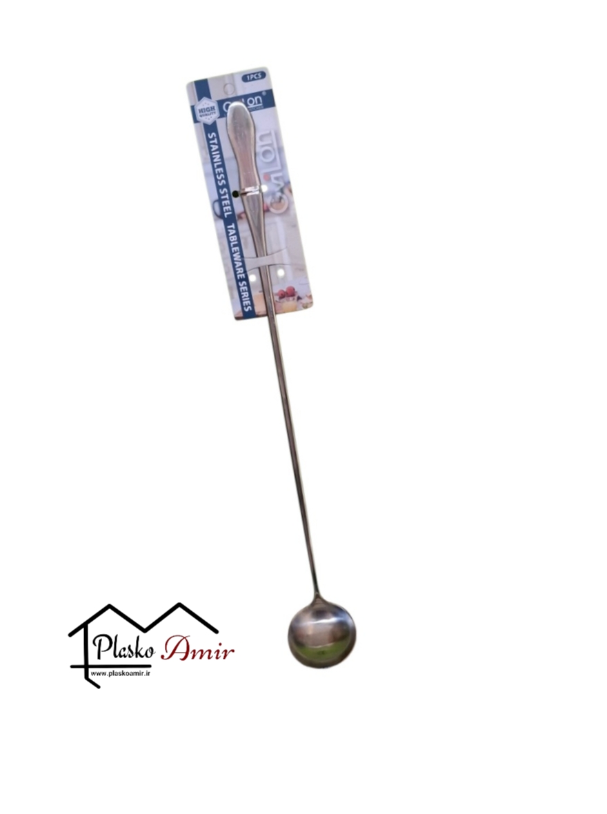 ملاقه پارچ بلند استیل