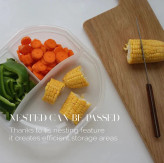 ظرف نگهدارنده ویرو دربدار سیف لاک 1500 میل 3 خانه