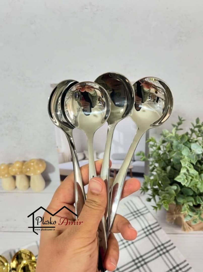 ملاقه خورشت خوری استیل یونیک نقلی کوچک