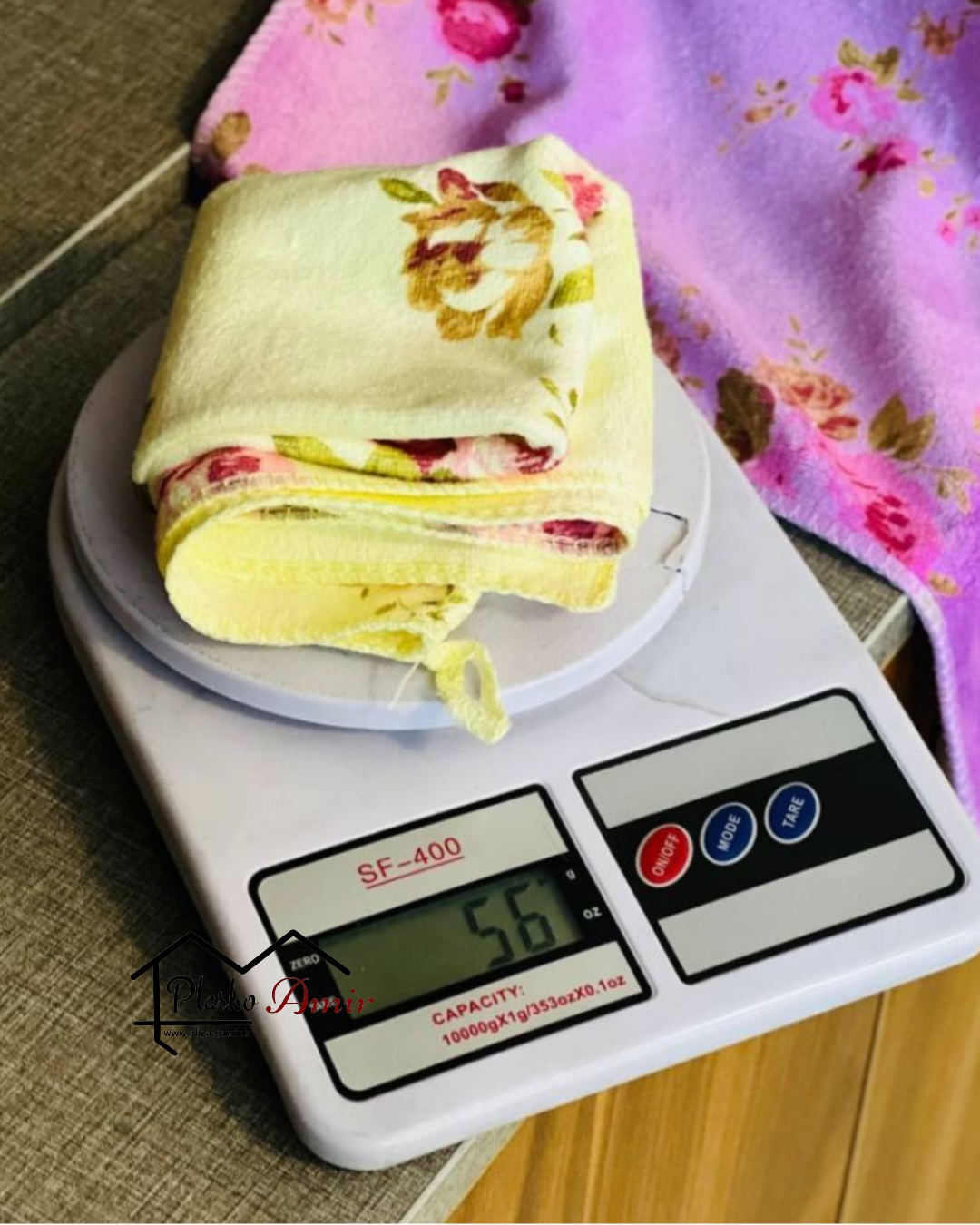 دستمال آشپزخانه آنجل فانتزی گلدار حوله ای  40در 40