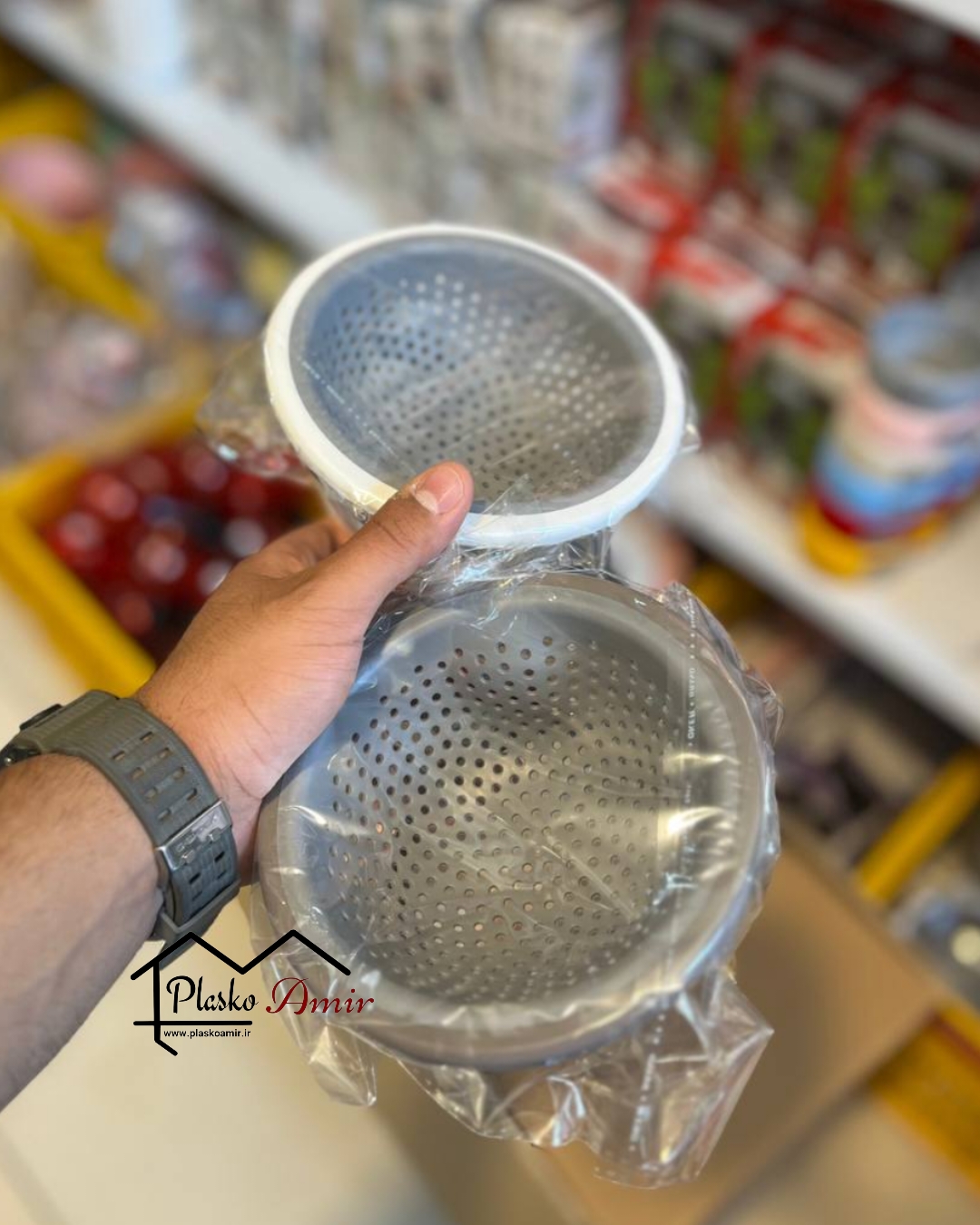 تفاله گیر سینک پایه دار سیلیکونی گرد