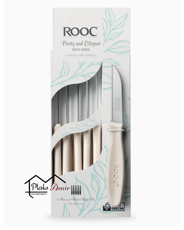 چاقو میوه خوری 6 عددی ROOC روک مدل الگانس