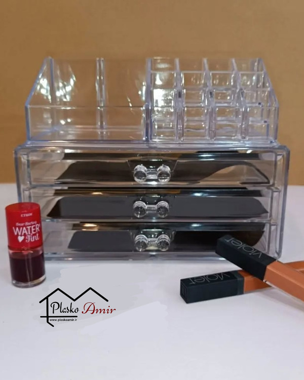 استند لوازم آرایشی سه کشو جنس اصلی ویژن