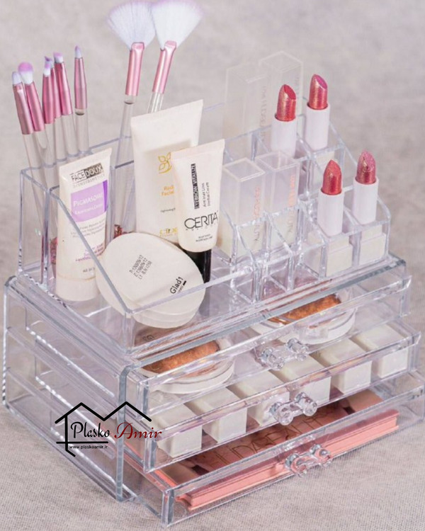 استند لوازم آرایشی سه کشو جنس اصلی ویژن