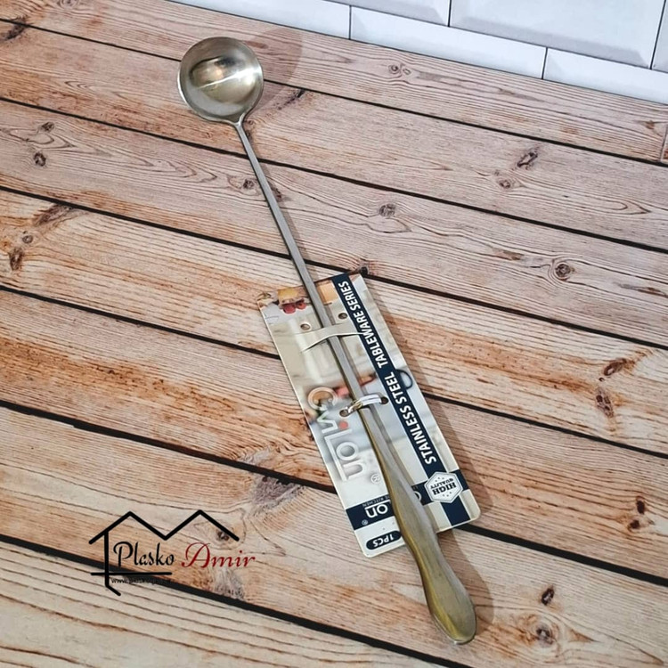 ملاقه پارچ بلند استیل