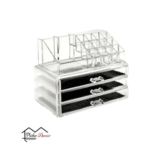 استند آرایشی سه کشو ویژن پلاست