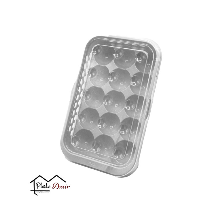 جا تخم مرغی 15 خانه درب دار گلدپلاست