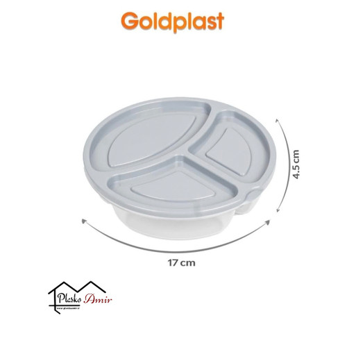 ظرف غذا 3 خانه گلدپلاست مدل مایا کوچک