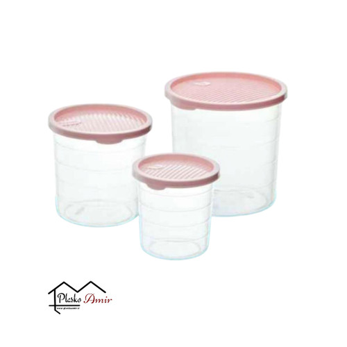 سرویس قوطی (ظرف) 3 عددی لاین کاجین