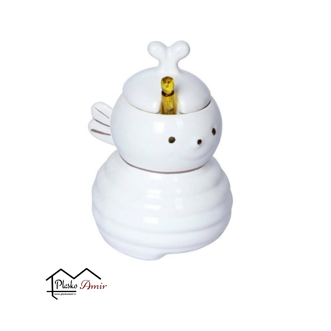 ظرف عسل خوری سرامیکی طرح زنبور