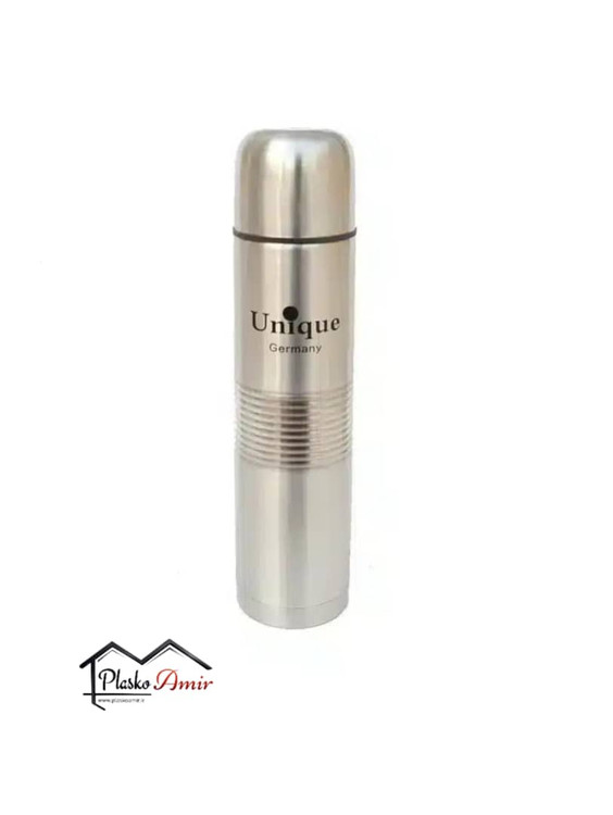 فلاسک نیم لیتری استیل اصل یونیک کاور دار