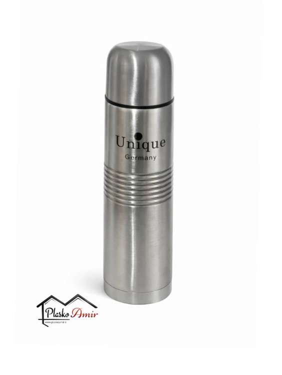 فلاسک نیم لیتری استیل اصل یونیک کاور دار