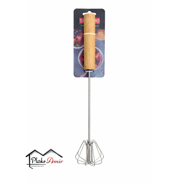 همزن چرخشی دسته چوبی شنگیا