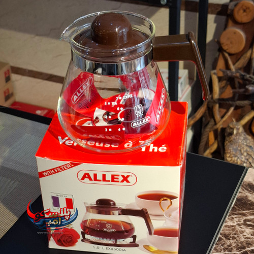 قوری پیرکس الکس مدل ایواکی فرانسه متوسط گنجایش ۱۰۰۰ml