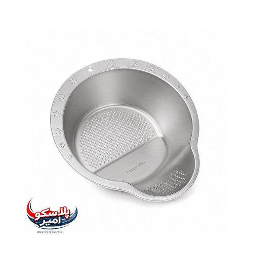 آبکش استیل برنج شوی و میوه شوی یونیک