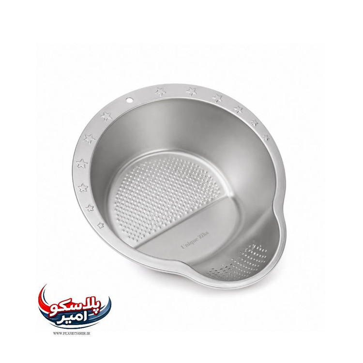 آبکش استیل برنج شوی و میوه شوی یونیک