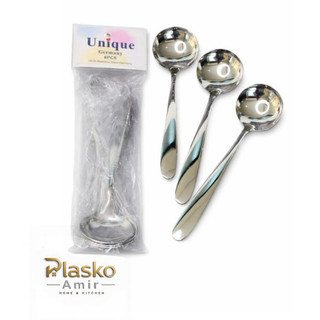 ملاقه خورشت خوری استیل 6 عددی یونیک کوچک