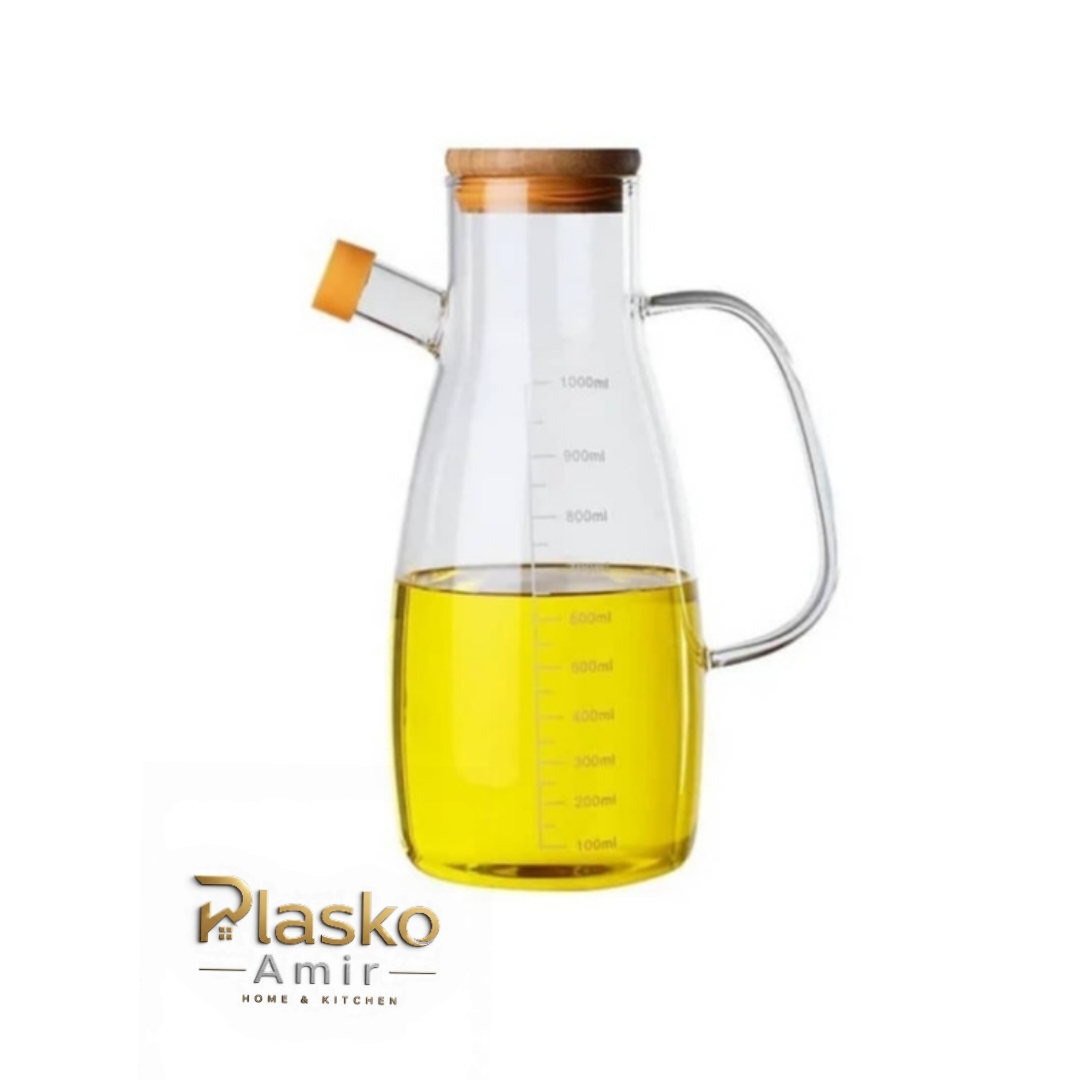 روغن ریز پیرکس درب بامبو ظرفیت ۱۰۰۰ میل