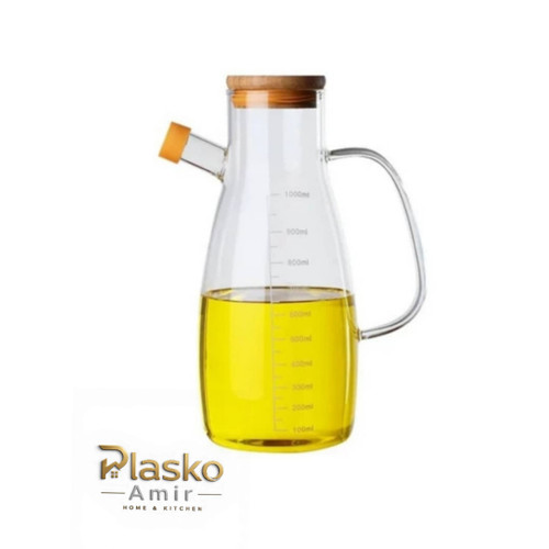 روغن ریز پیرکس درب بامبو ظرفیت ۱۰۰۰ میل